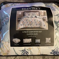 5 Piece Comforter Set (queen) W/ Sheet Set