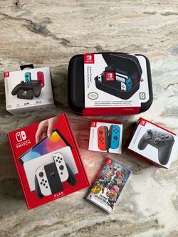 NEW Nintendo Switch OLED Bundle with Accessories