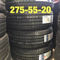 4 NEW tires 275/55/20 Kumho HT51
