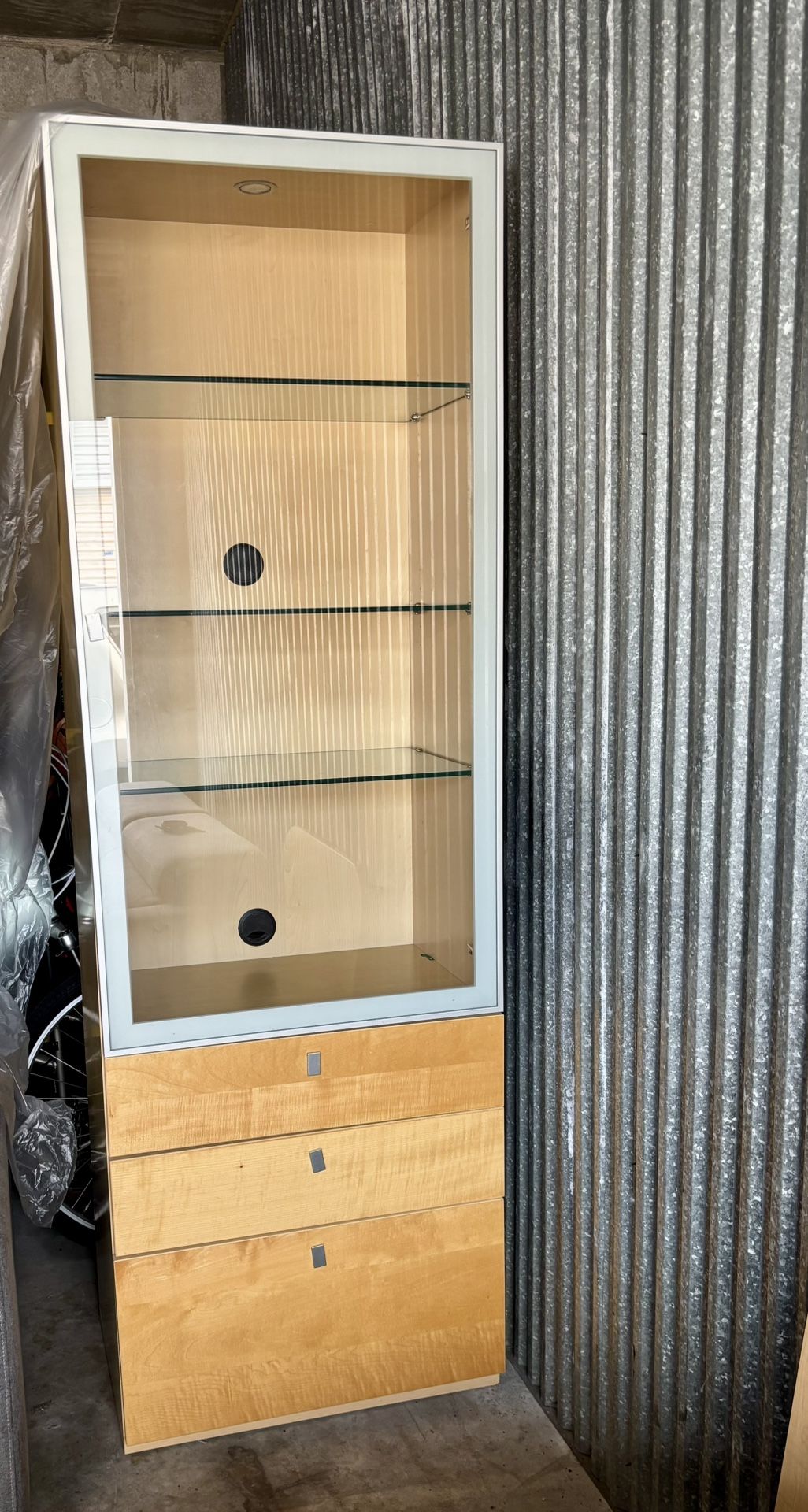 Media/Storage Cabinet - 25 1/4” W x 77” H x 17 1/2” D