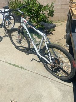 Bike blue bike white