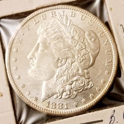 1881-S Morgan Silver Dollar  -  BU/MS Uncirculated 