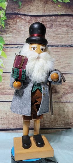 Vintage Home Accents 15" Nutcracker - Man with Gifts (Belk)