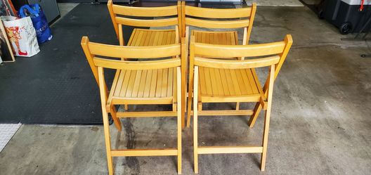 Solid Wood folding chairs 4