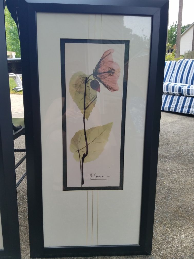 Albert Koebin 2 pc framed art