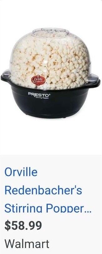 Orville PopCorn Machine