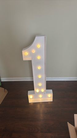 Number 1 decor  birthday