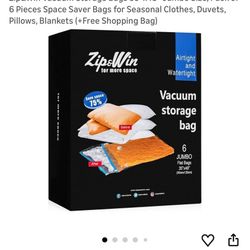 Jumbo Size Vacuum Sealing Bags (5) New In Box!