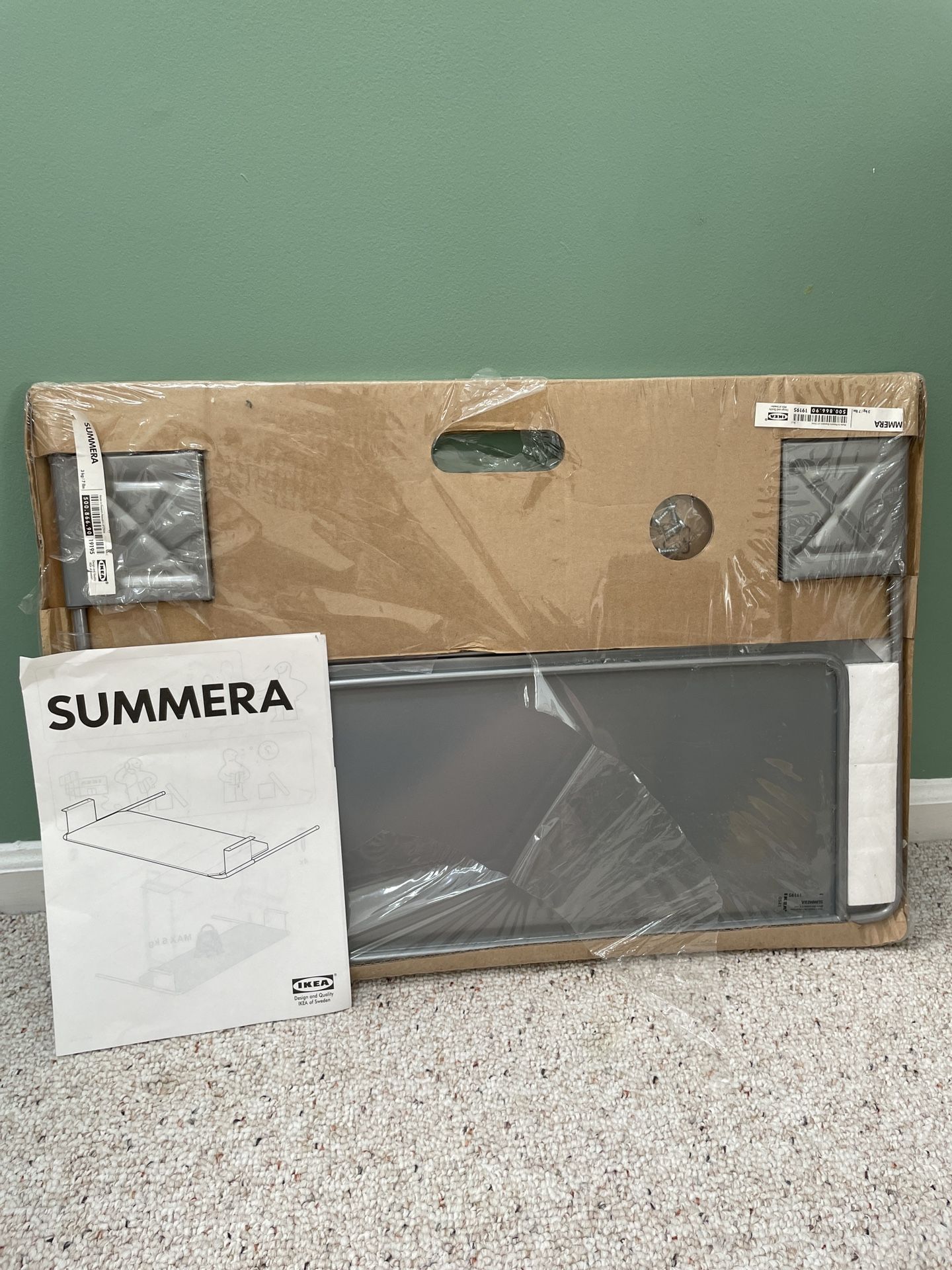 IKEA Summera 500.866.90 Grey Metal Keyboard Tray Pull-out Shelf New In Package