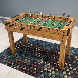 48in Competition Sized Foosball Table - Light Brown
