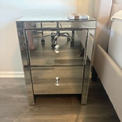 Mirrored Nightstand