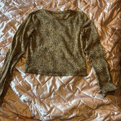 Cheetah Print American Eagle Long Sleeve 