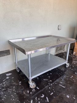 Stainless steel table