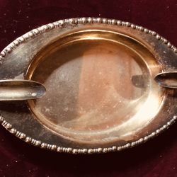Vintage SILVERPLATE Ashtray Made In England With Holder 