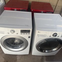 Lg washer and electric dryer HE 4.5&7.4 CUFT