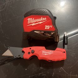 Milwake Tape And knife