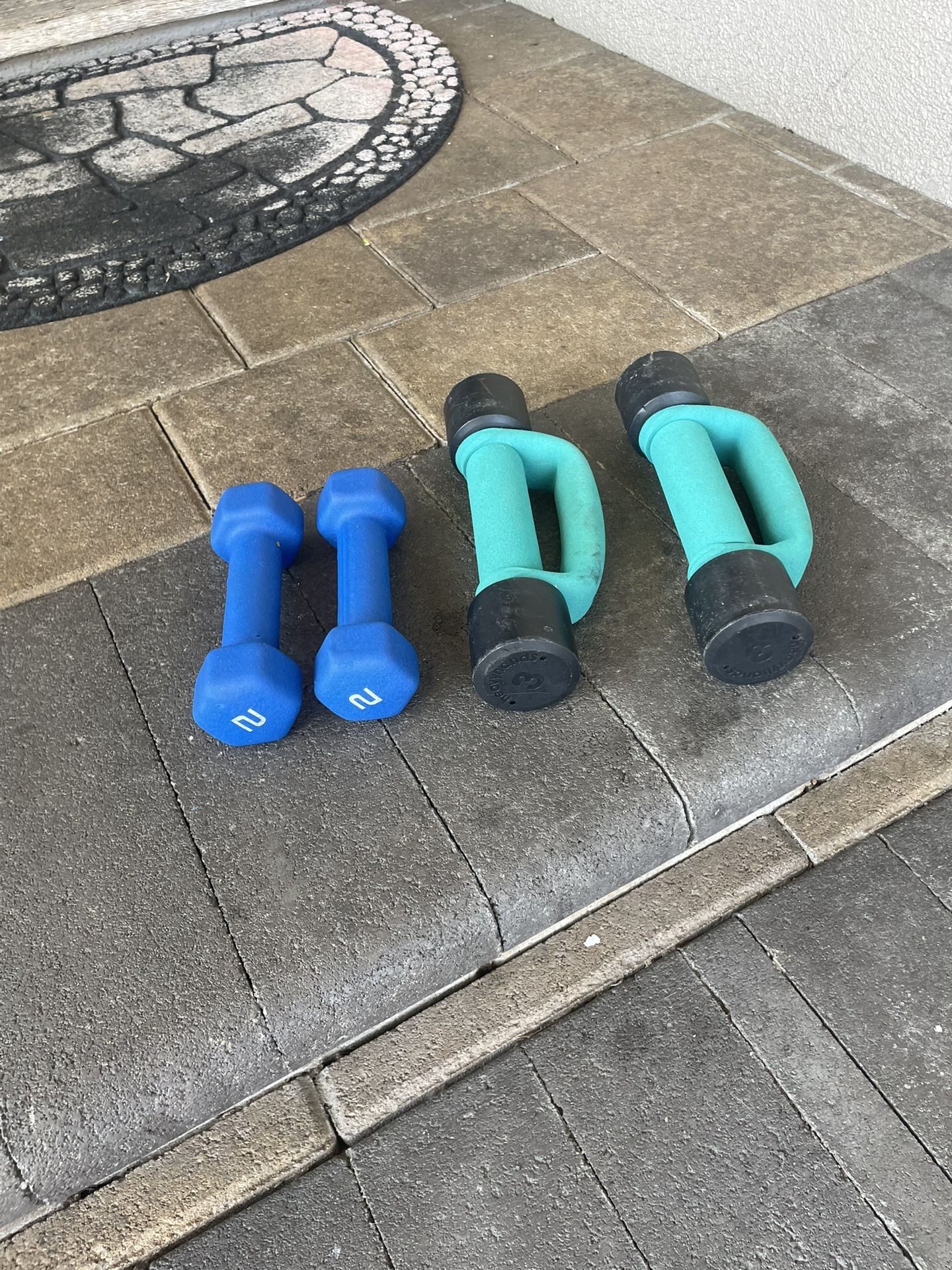 Two Sets Of Weights (2 Lbs & 3lbs)