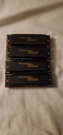 Hohner Piedmont Blues Harmonica Set - Lot of 4 (Used/Tested)