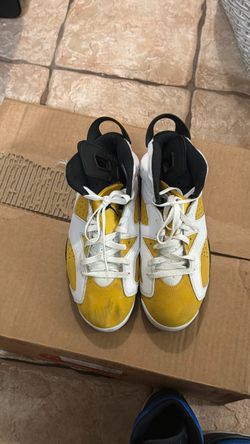 Air Jordan 6 Yellow White Black Sneakers