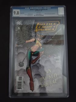 DC Comics Justice League of America #5 CGC 9.8 Hawkgirl Variant Cover