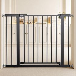 29.5-40.5" Baby Gate for Stairs, Dog Gate for Doorways, Walk Thru Auto Close Metal Baby Safety Gate for The House, Stairs and Doorways, Child Gate