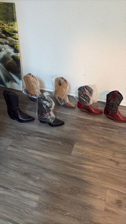 Cowboy boots real leather