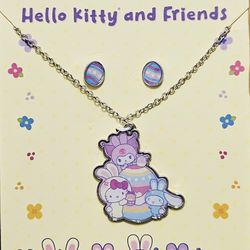 super cute! 💕🐣🎀 HELLO KITTY®️ Easter🎀🐣 💕Necklace & Earring set