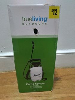 True Living Gardening Pump Sprayer Gallon Pressure Release Outdoors