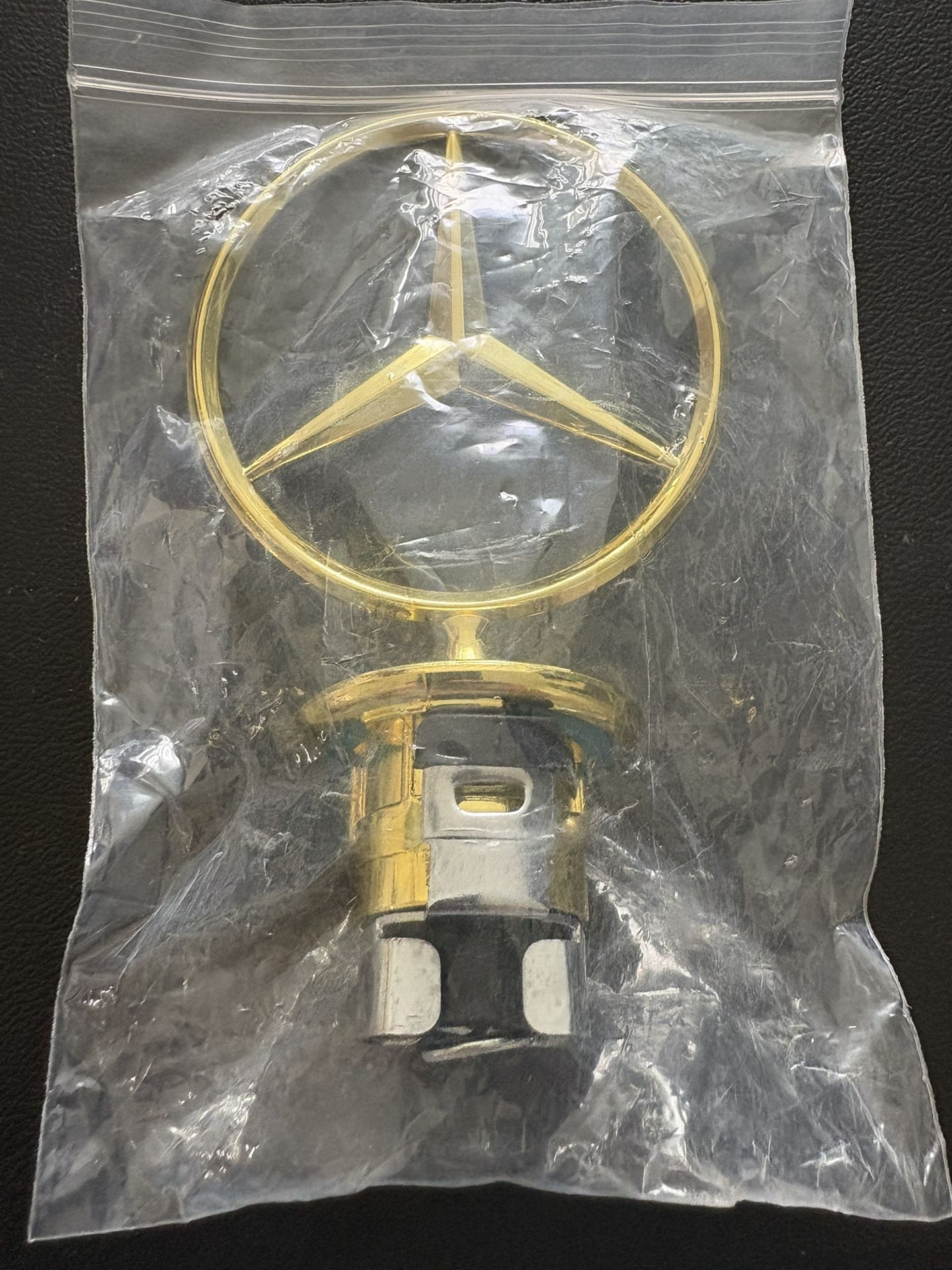 Gold Mercedes Benz Hood Emblem