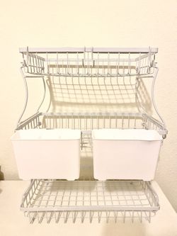 Wire Shelf/bin With Compartments❤️⬇️read Description 