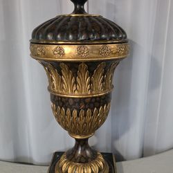 Antique French Provincial Ornate Urn / Vase with Lid