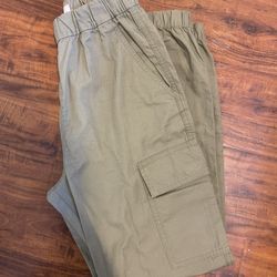 H&M green cargo pants kids size 20