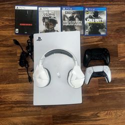 Sony PlayStation 5 Disc Edition New PS5 Working Console, Controller, Headset 