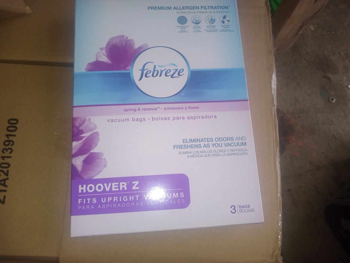Hoover Style Z Fabreze Vacuum Bags