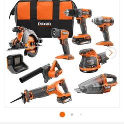 NEW COMBO RIDGID 8 TOOLS $450