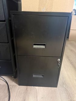 File cabinet with key
