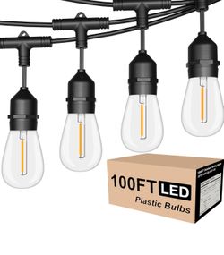 100ft Outdoor LED String Lights