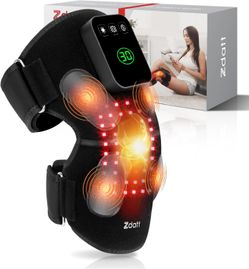 Red Light Knee Massager w/ Heat & Vibration – Cordless 5000mAh