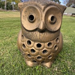Garden Owl Statue/ Planter