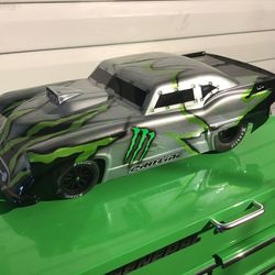 TRAXXAS SLASH LCG NO PREP DRAG CUSTOM BUILD w/ Pro Mod , NOVA & Cuda Bodies   