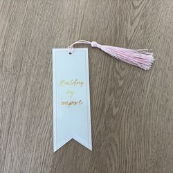 $5 for (1) Pink Tassel Bookmark - "Building My Empire"