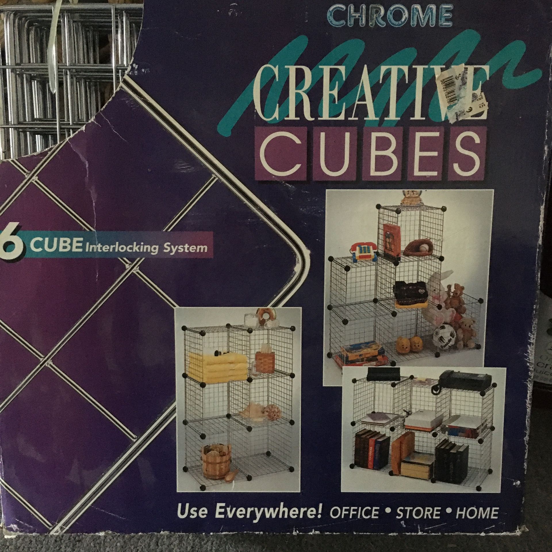 Creative Chrome Storage Cubes/Shelves 