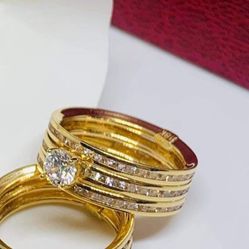 18k REAL PURE SOLID PAWNABLE SAUDI GOLD RING