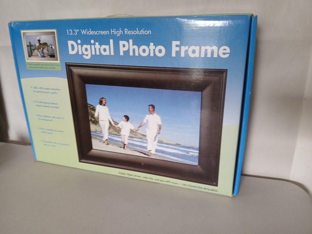 NEW 13.3" Widescreen Digital Photo Picture Frame High Resolution 1280x800