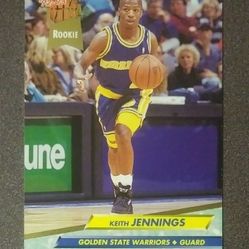 1992-93 Fleer Ultra Keith Jennings #264 Golden State Warriors Rookie Basketball Card Vintage Collectible Sports NBA