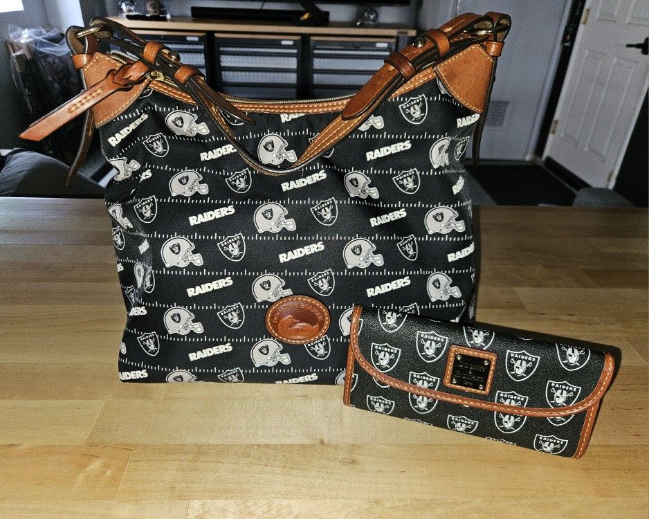 Dooney & Bourke Raiders Hobo Bag and Wallet