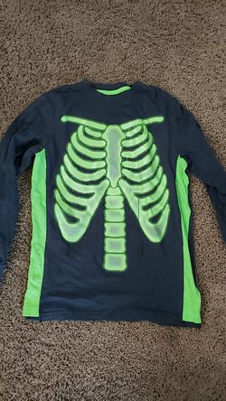 Glow in the dark skeleton shirt