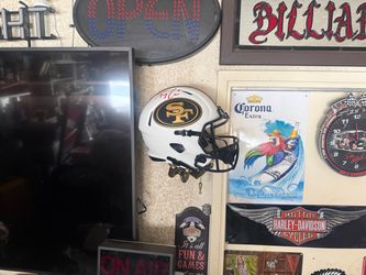49ers replica helmet signed