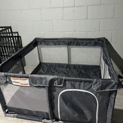 Baby Playpen, Play Pens for Babies and Toddlers Baby Fence Play Yards for Indoor & Outdoor with Breathable Mesh Anti-Fall Playpen