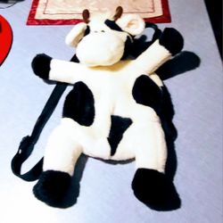 plush cow backpack 